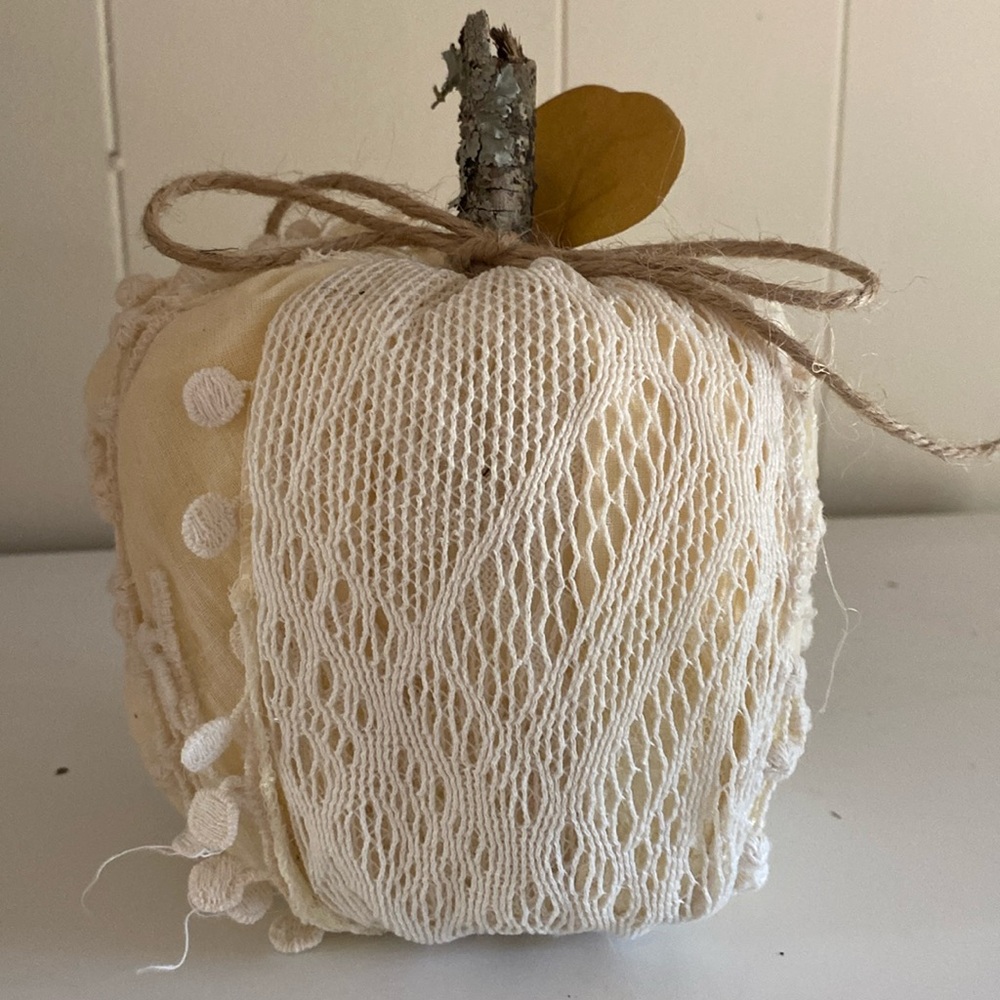Handmade Fall Lace Pumpkin